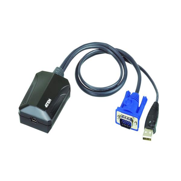 آداپتور تبدیل لپ تاپ به کی وی ام کنسول آتن CV-211 ATEN ATEN CV211 Laptop USB KVM Console Crash Cart Adapter